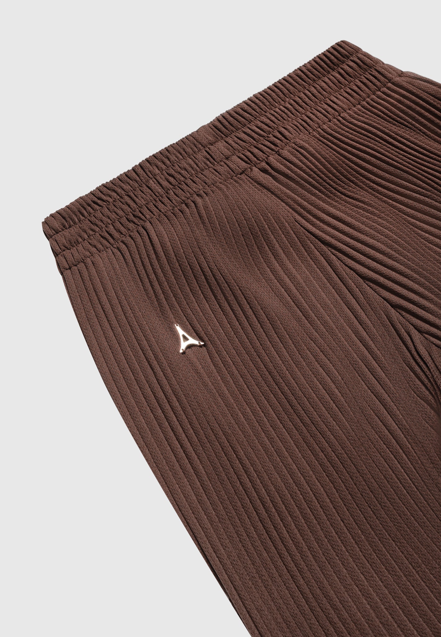 Pleated Shorts - Brown