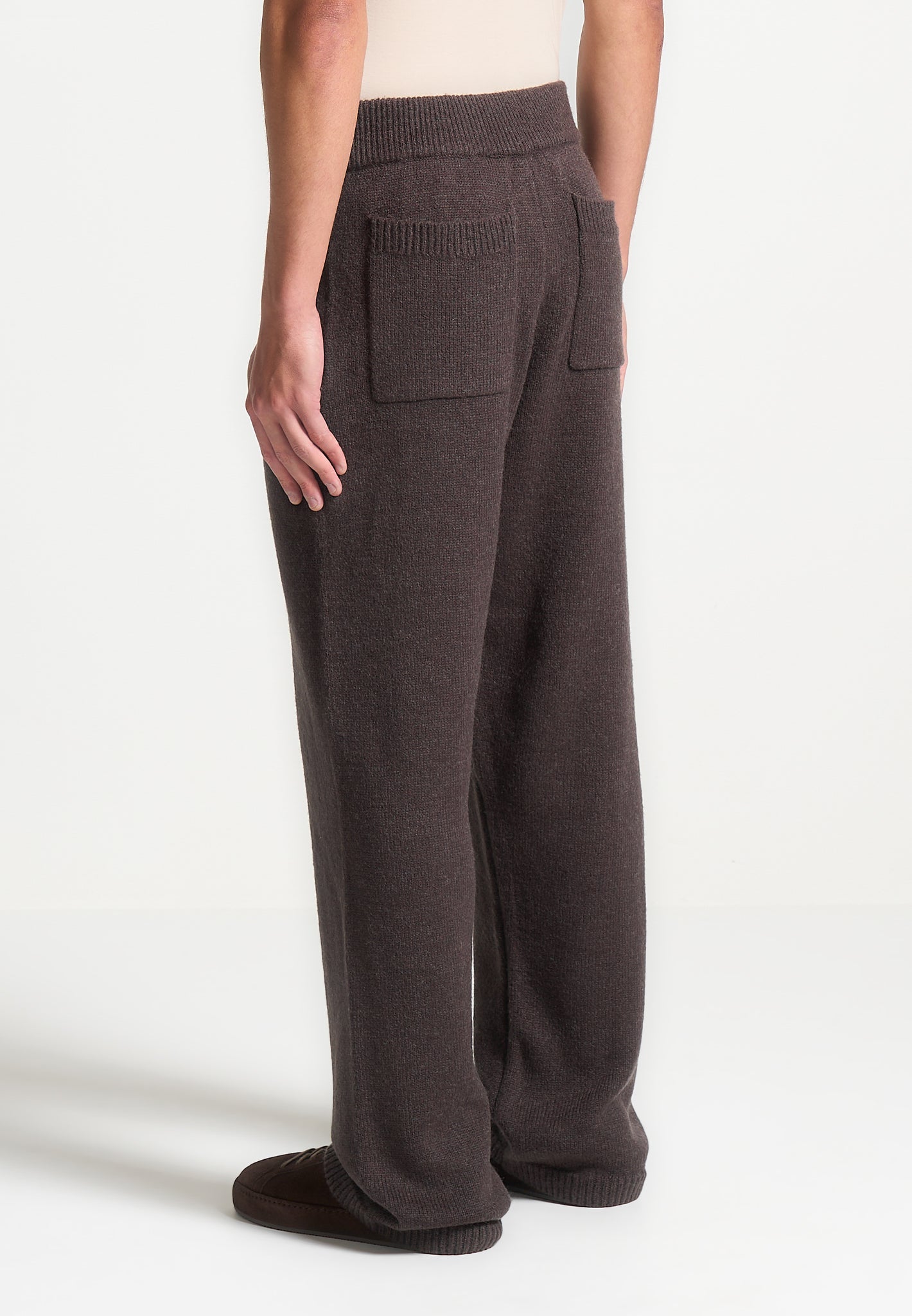 Signature Mohair-Blend Joggers - Brown